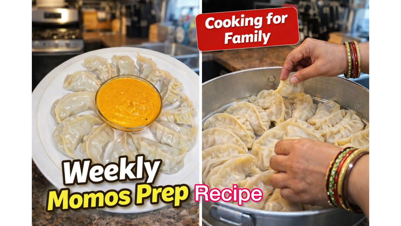 How I prep weakly meals Momos. Daily cooking/silent cooking homemade food.