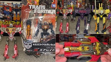 Transformers fall of cybertron Air Raid review. G1 generations FOC botcon collection comparison Mosc