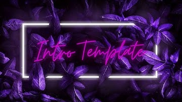 Aesthetic Purple Intro Template💜 // free to use // lunadreams