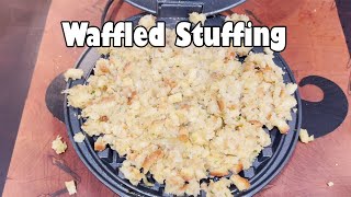 Waffled Thanksgiving Stuffing