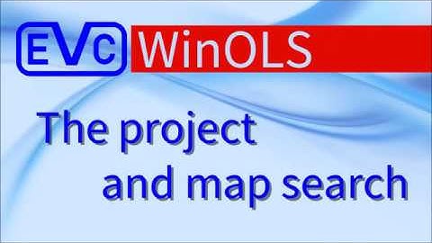 WinOLS: Project and map search