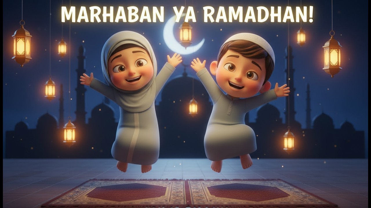 Marhaban Ya Ramadhan 🌙 Lagu Anak Islami | Lagu Puasa Anak | JIBI INDONESIA