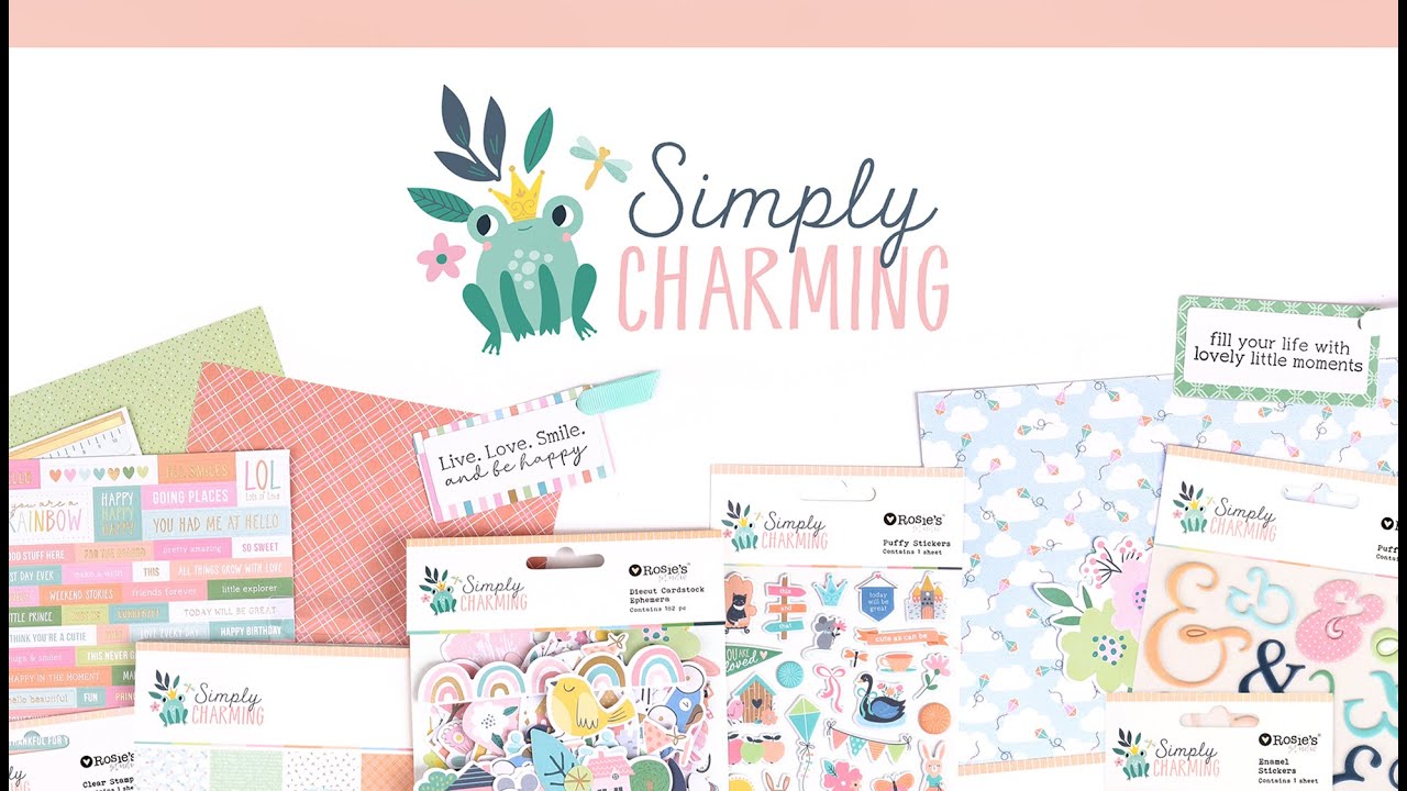 Simply Charming Cardstock Sticker Pack 2 sheets - Rosie's Studio