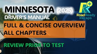Minnesota Drivers Manual 2025   U0026 Concise Overview  Roadreadyrecaps