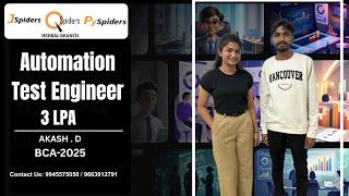 🎉 Akash D Placed as Automation Test Engineer | 3 LPA 💼🔥