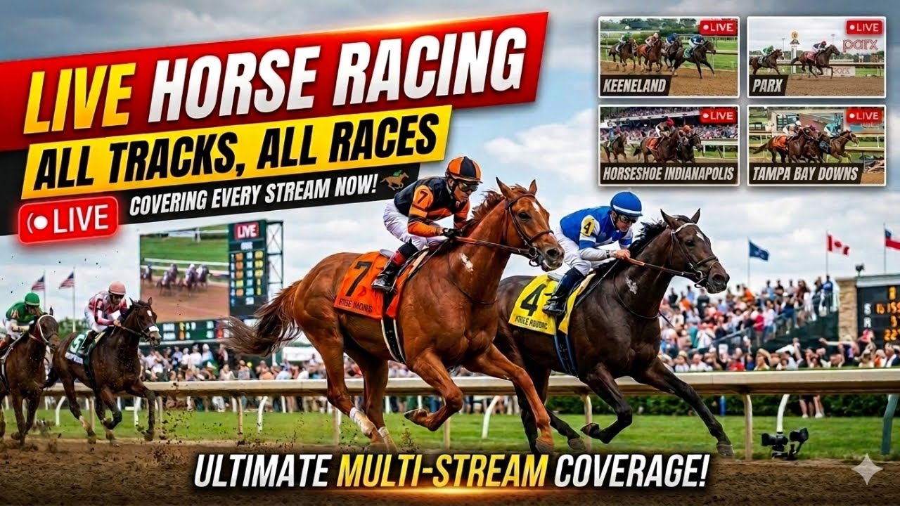 🔴Live Horse Racing | Keeneland | Horseshoe Indianapolis | Parx | Tampa ...