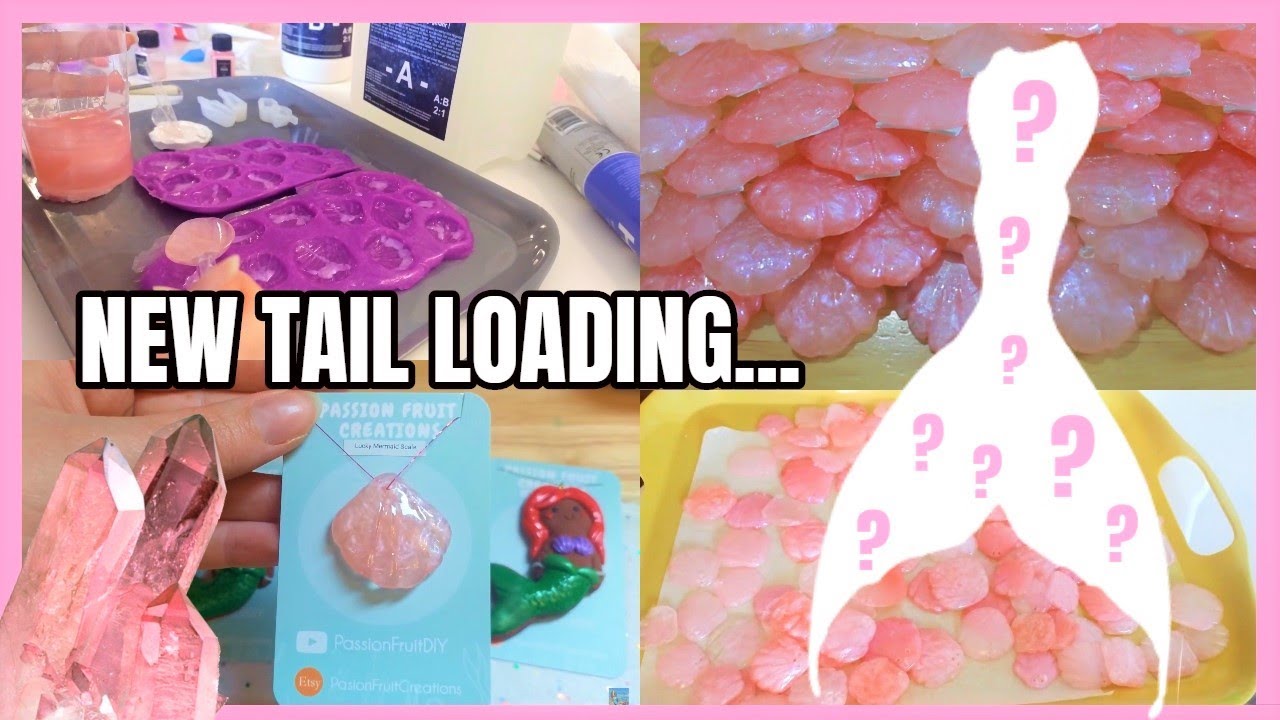 Making Resin Scales | Rose Quartz Mermaid Tail #1