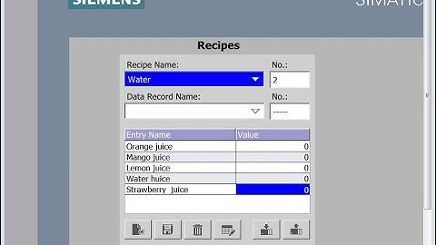 Recipes View HMI And Wincc  In Tia Portal Part#1