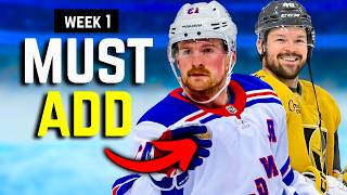 Week 1 Fantasy Hockey Waiver Wire Guide!
