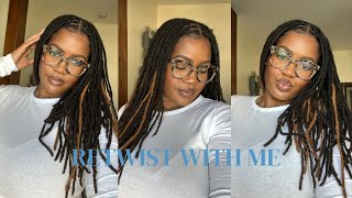 WASH DAY VIBES + RETWIST TUTORIAL | Loc journey chit chat + tips about reducing lint build up