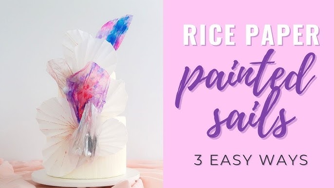 How to Make Rice Paper Sails for Cake Decorating ~Sweet & Savory