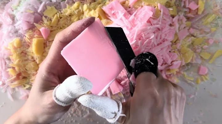 Oddly Satisfying Soap Carving | Crunchy Soap Cutting | No Talking ASMR #soap