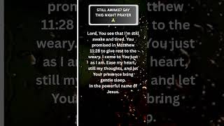 Still Awake Say This Night Prayer