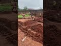 Digging of foundation trench #site #construction #foundation #shorts #viral #building