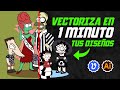 Vectoriza tus diseños en 1 MINUTO con Vectorizer AI + Illustrator