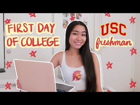 first day of college (freshman @ USC) during covid vlog