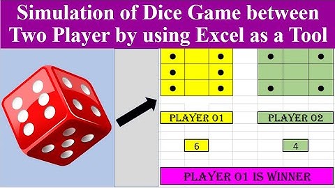 Simulation of Dice Game Between Two player by using Excel as a Tool.