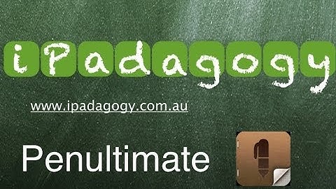 iPadagogy - App Review - Penultimate Tutorial
