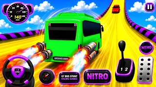 Mega Ramp Bus Stunt Racing Challenge🚍|Impossible Ramp Bus Driving Game | Extreme Bus Stunts Gameplay screenshot 2