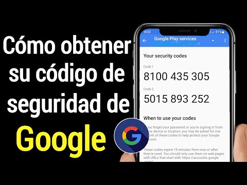 Video: ¿Para qué se utilizan los códigos de verificación de Google?