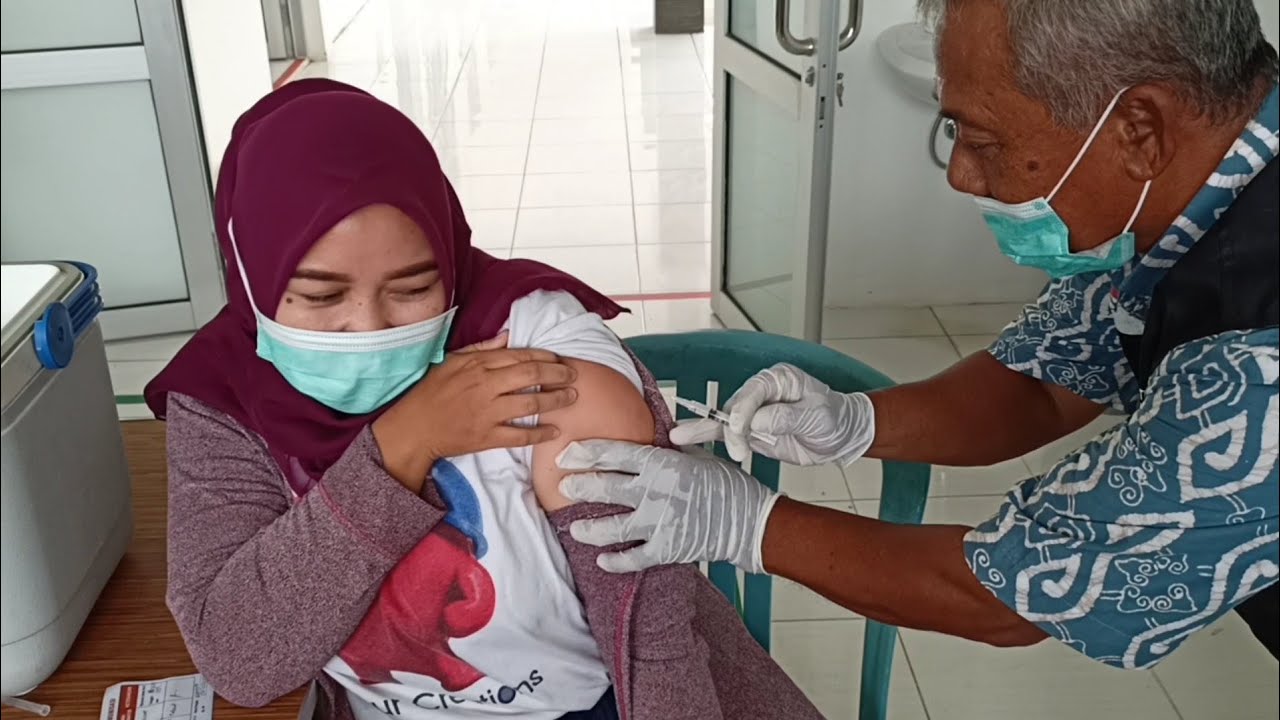 Vaksinasi Covid-19 Tahap 1 Dosis Ke 2 Puskesmas Sukamulya Majalengka