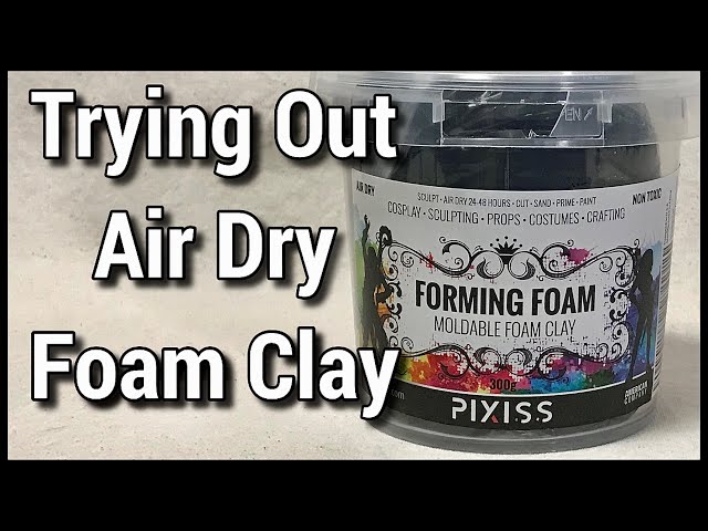 Pixiss Modeling Foam Clay - Premium Foam Air Dry Clay Cosplay Foam, 15