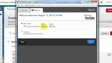 Blackboard test creation from text