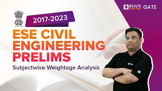 UPSC ESE Civil Engineering (CE) Prelims | Subjectwise Weightage Analysis |ESE Civil 2024 Preparation