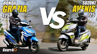Suzuki Avenis VS Honda Grazia - Comparison | Hindi | GearFliQ