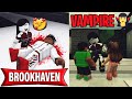 Notre babysitter est un vampire  elle veut boire notre sang    roblox brookhaven mini film rp