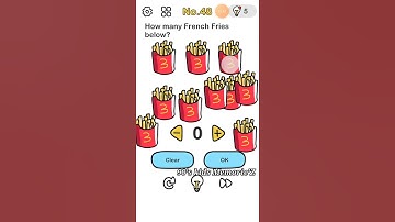 #48 - Brain out level 48 - How many French Fries below ?