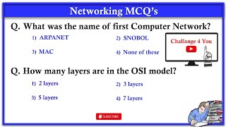 Most Important MCQ's on Computer Networking | Top 50 Computer mcq