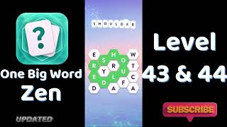 One Big Word Zen Level 43 | One Big Word Zen Level 44 | Solutionguruji