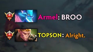 When Armel meets against Topson on MID! 🔥