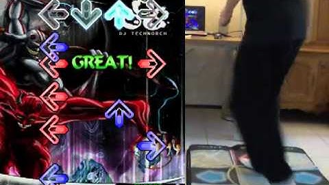 DDR/StepMania - DJ TECHNORCH - 888 [boss song] - Expert on foam mat