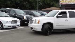 2012 GMC YUKON WHITE ON 20 INCH BLACK RIMS TIRES WITH DICK CEPEK TRAIL COUNTRY TIRES Gmc Yukon 20 Inch Rims