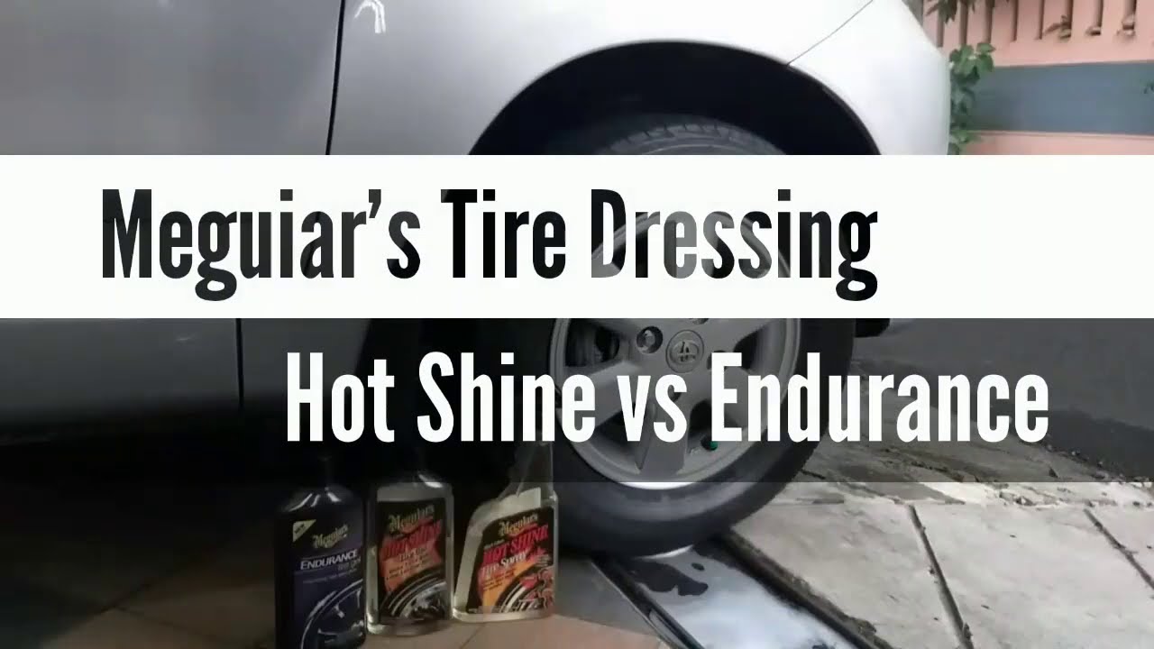 Meguiar's Hot Shine Spray and Endurance Tire Gel Comparison YouTube