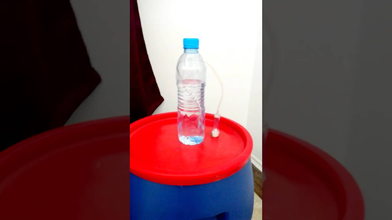 Home Made Air Lock For Making Wine Youtube