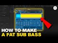 How to make a fat sub bass in logic pro  tutorial