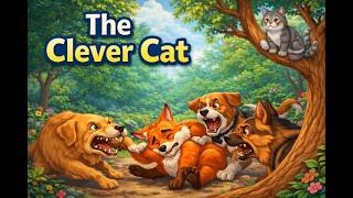 The Clever Cat 🐱 | Moral Story for Kids | One Smart Trick Saves Life
