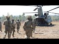 Australian soldiers conduct air mobile operations