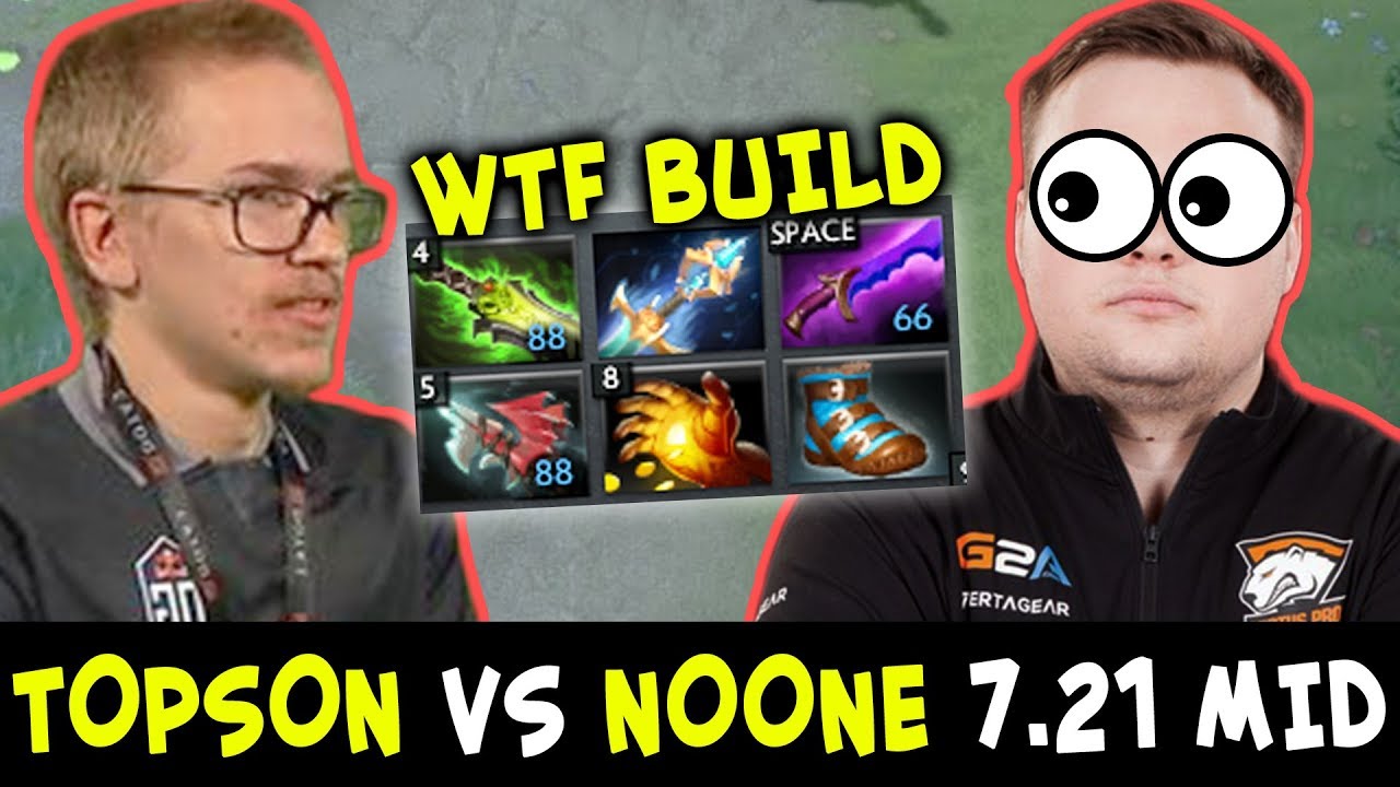 NOONE vs TOPSON на миду — WTF БИЛД на Снайпера