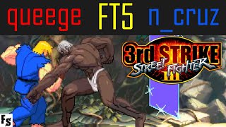 Street Fighter III: Third Strike - queege [Ken] vs n_cruz [Urien] (Fightcade FT5)