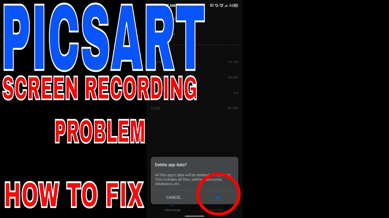 How To Fix Screen Recording Problem In Picsart 🔴 - YouTube