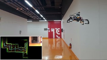 Drone demonstration: Autonomous exploration and SLAM in an unknown underground environment