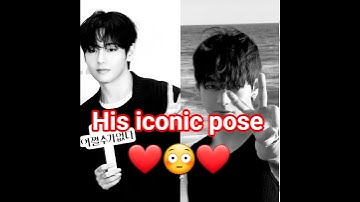 Taehyung iconic pose video 😳❤️ #shorts #ytshorts #taehyung #kimtaehyung #btsv #vbts #taehyungedit