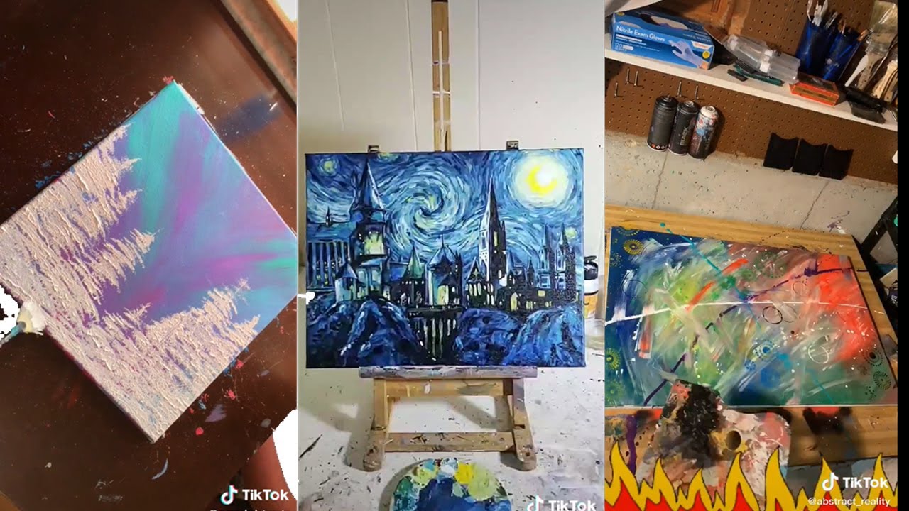 Best Acrylic Painting Compilation TikTok satisfying acrylicart 
