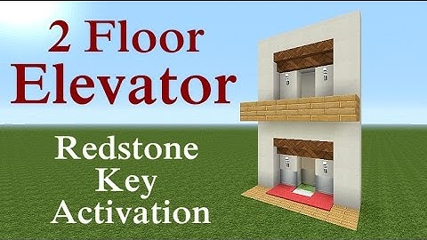 Minecraft Tutorial : Simple 2 Floor Elevator