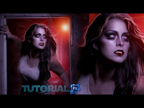 Vampire Beauty Photoshop Manipulation Tutorial Youtube