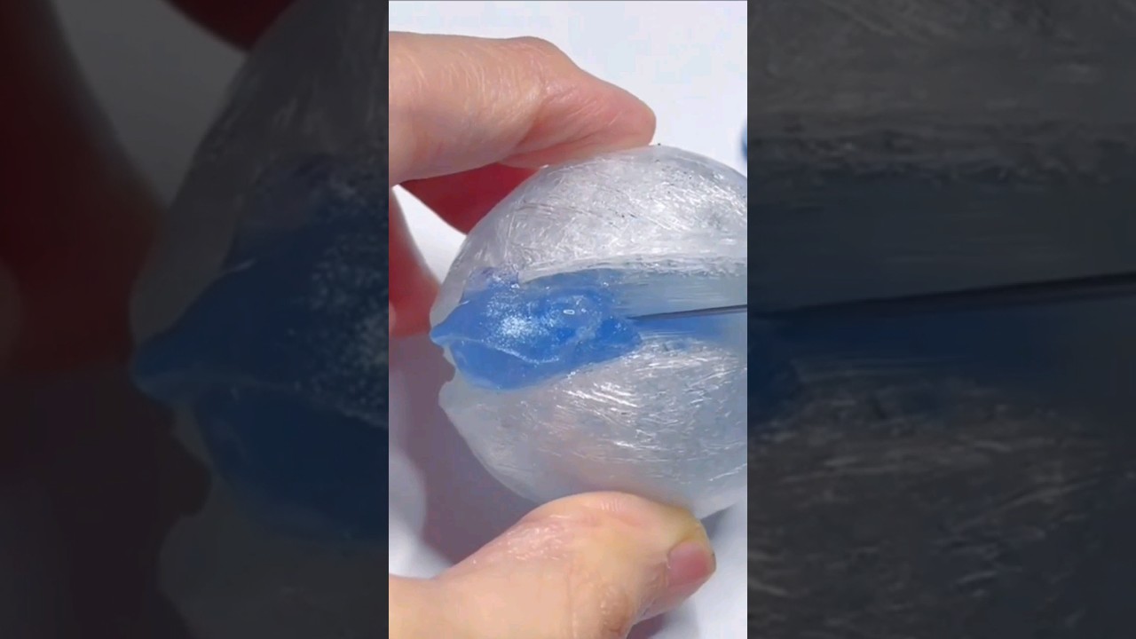 ASMR 🔥 Tape Ball Cutting, Blue ball wrapped Relaxing & Satisfying